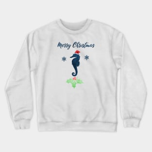 Christmas Seahorse Crewneck Sweatshirt